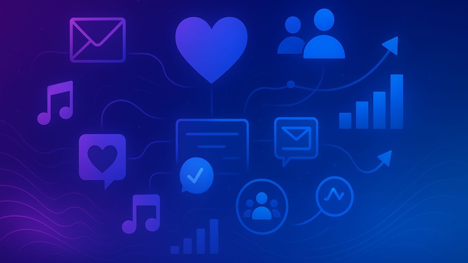 Fan Engagement and Audience Building Illustration – Community Growth and Analytics